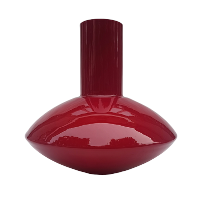 Duży wazon w kolorze czerwonym, szkło warstwowe